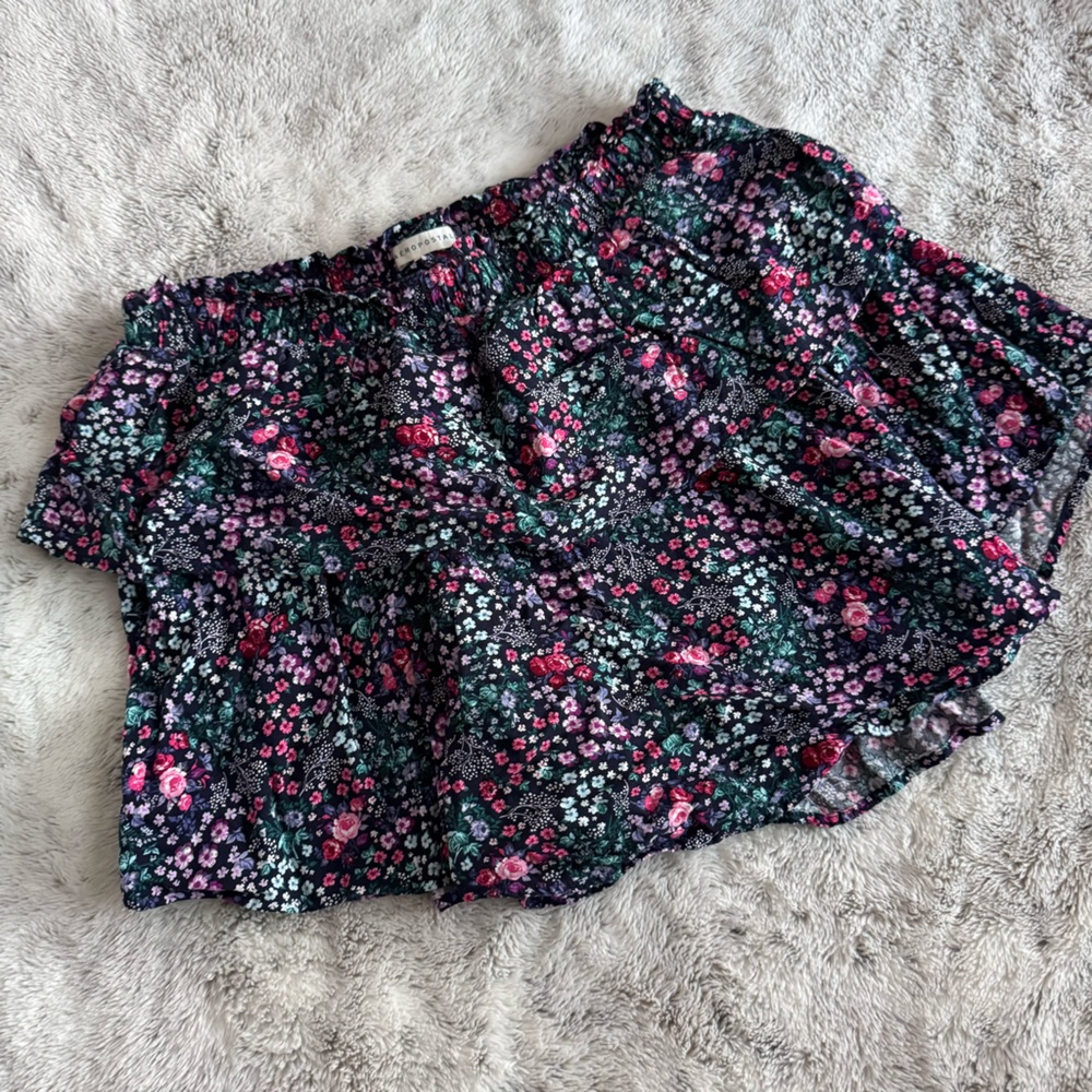 Aeropostale | Floral High Waisted Tiered Skirt